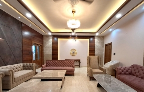 living room with modern classic furniture